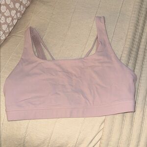 Athleta Pale Pink Supportive Crop Sports Bra